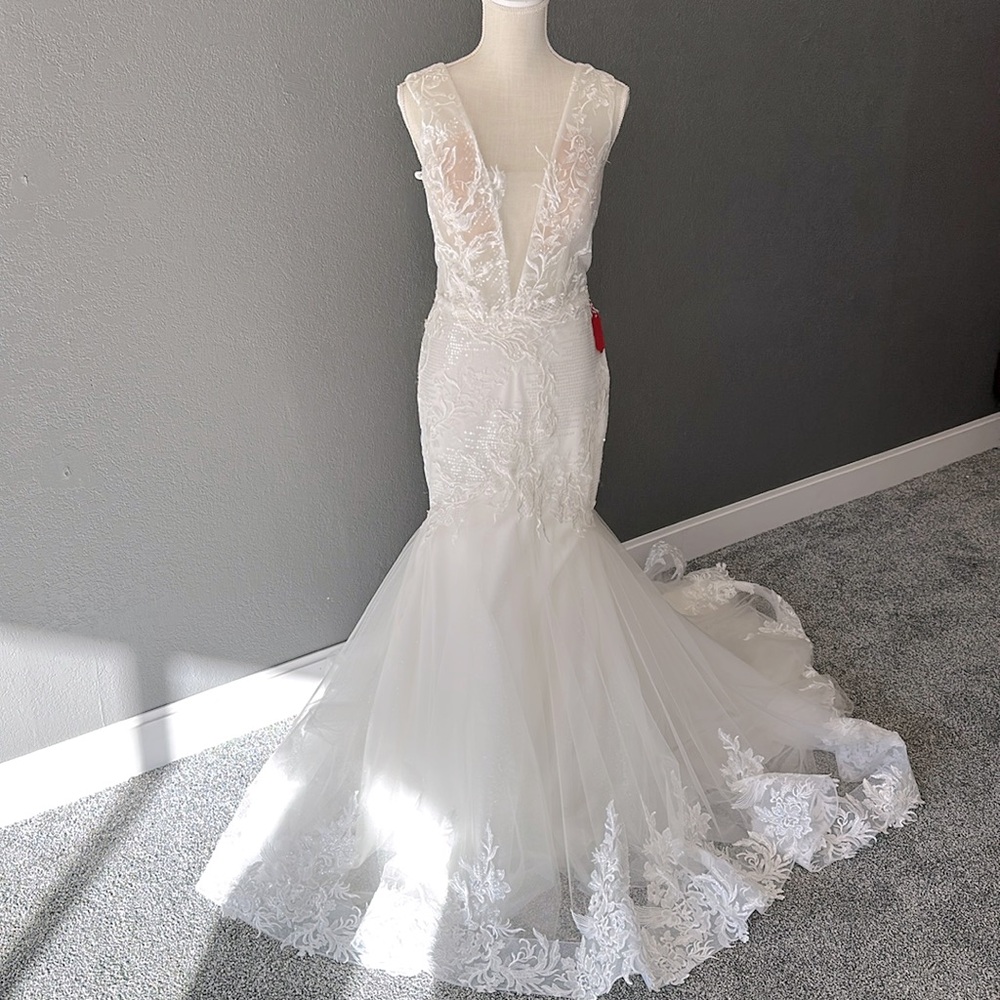 Carrafina mermaid Wedding Dress